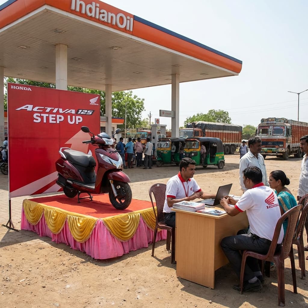 Product Display at Fuel Station